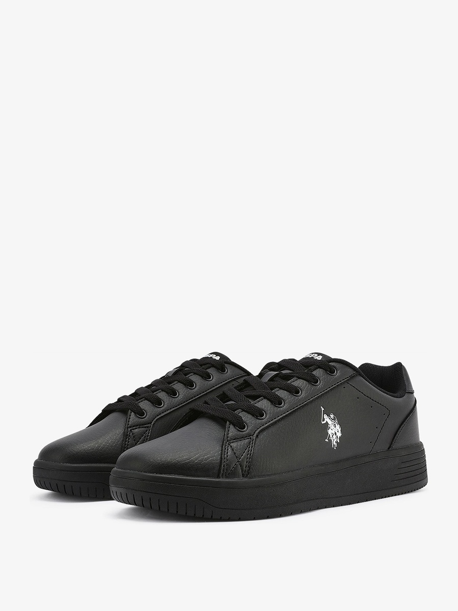 Cost Black Low Top Sports Sneakers