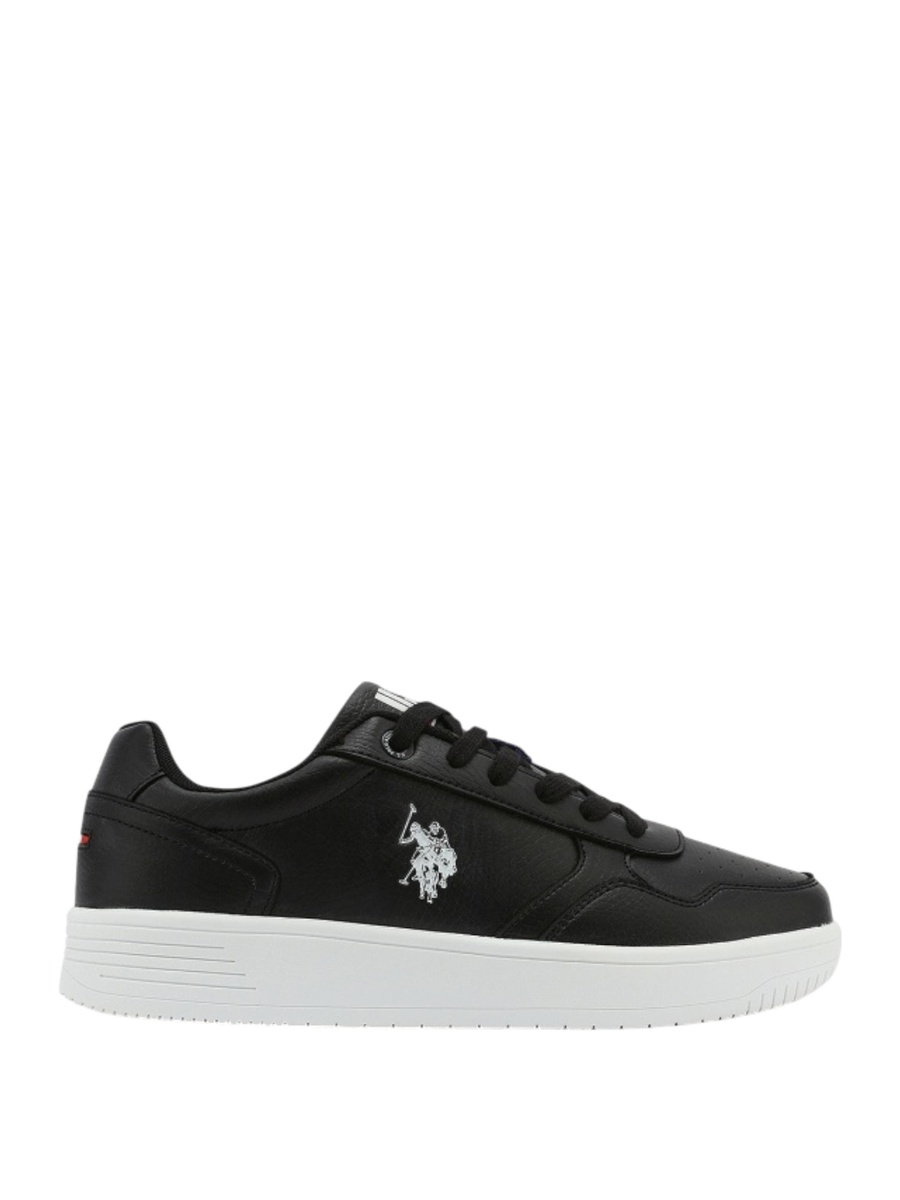 Coster Black Low Top Sports Sneakers