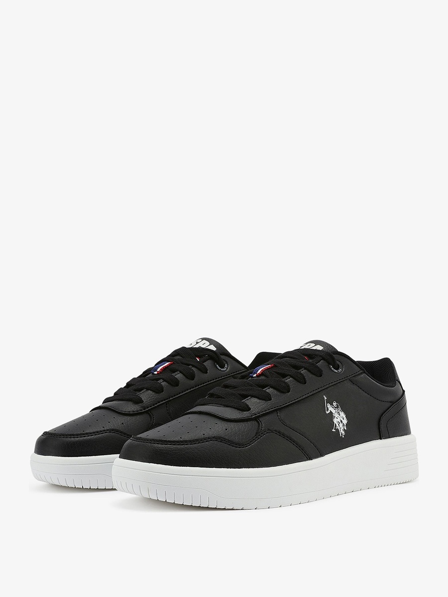 Coster Black Low Top Sports Sneakers