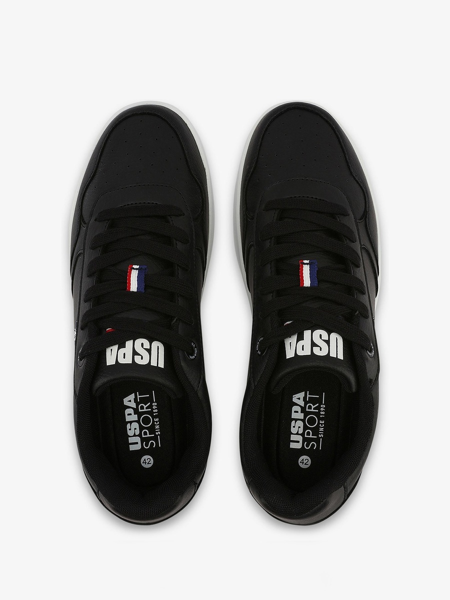 Coster Black Low Top Sports Sneakers