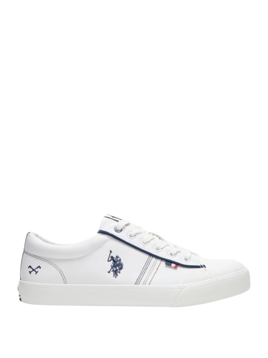 Gary White Low Top Sports Sneakers