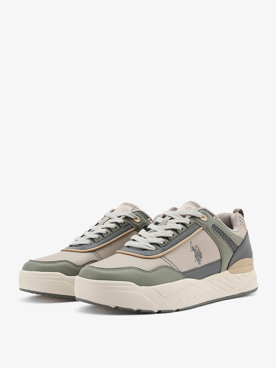 George Beige Low Top Sports Sneakers