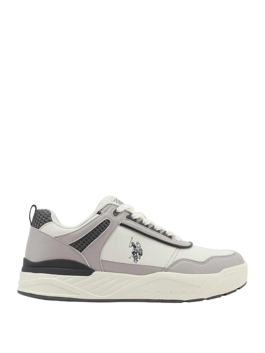 George White Low Top Sports Sneakers