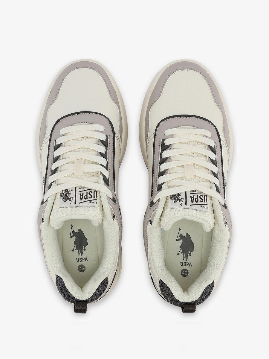 George White Low Top Sports Sneakers