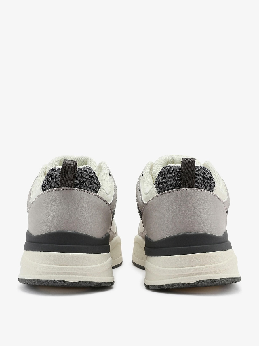 George White Low Top Sports Sneakers