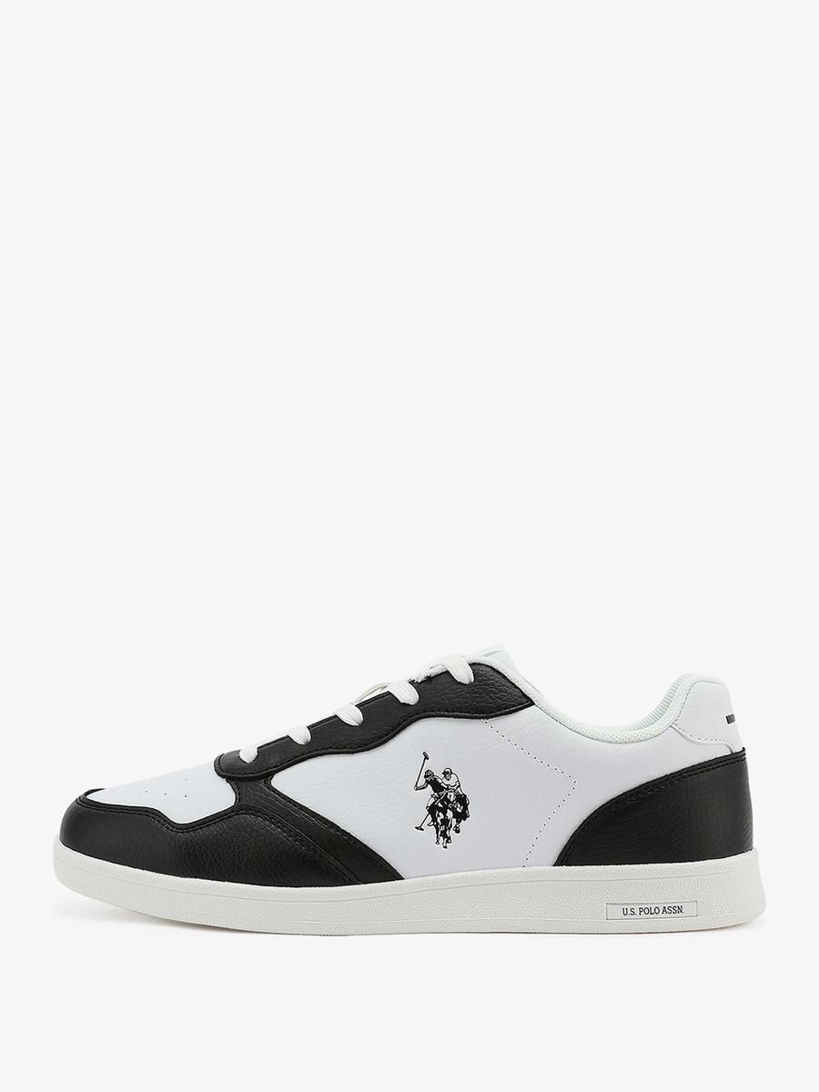 Karten White and Black Low Top Sports Sneakers