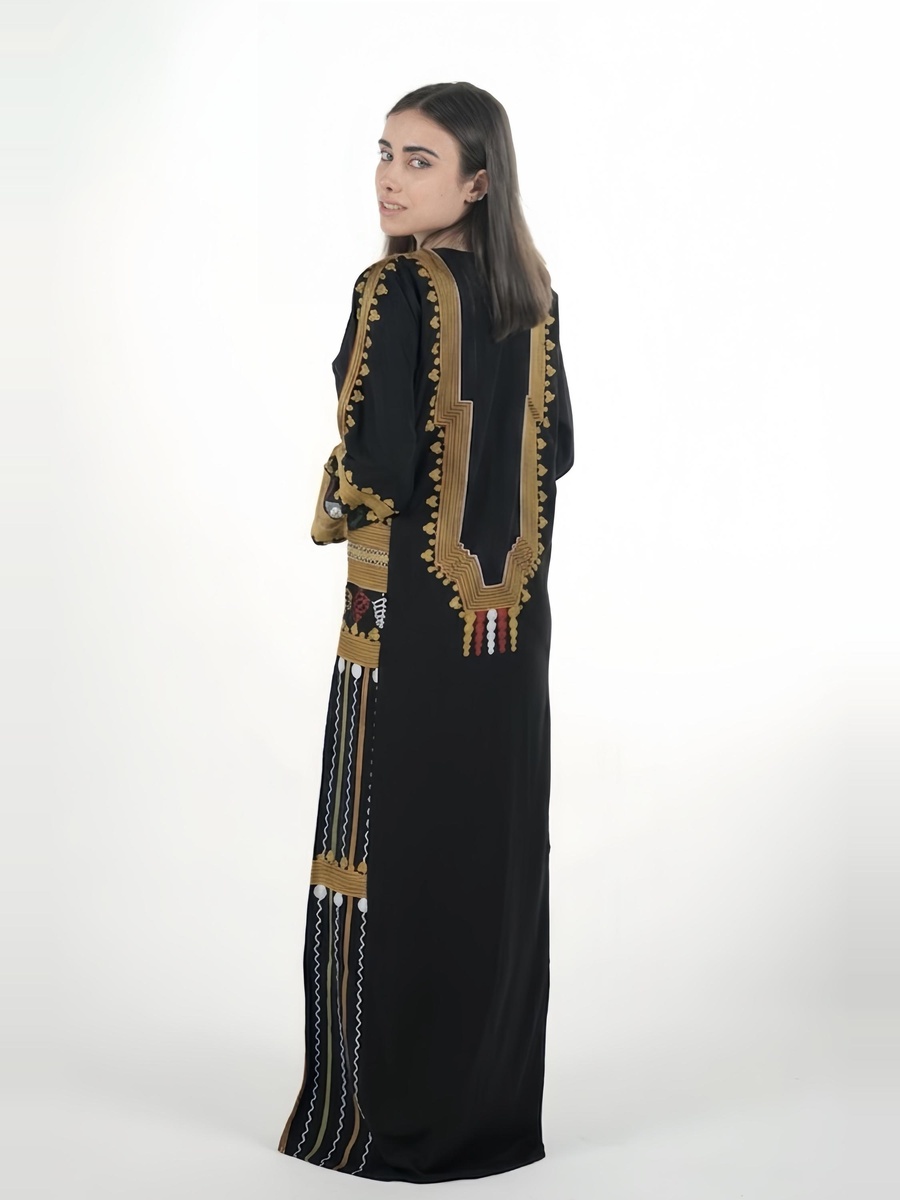 جلابية عسيري مطرزة بالكامل