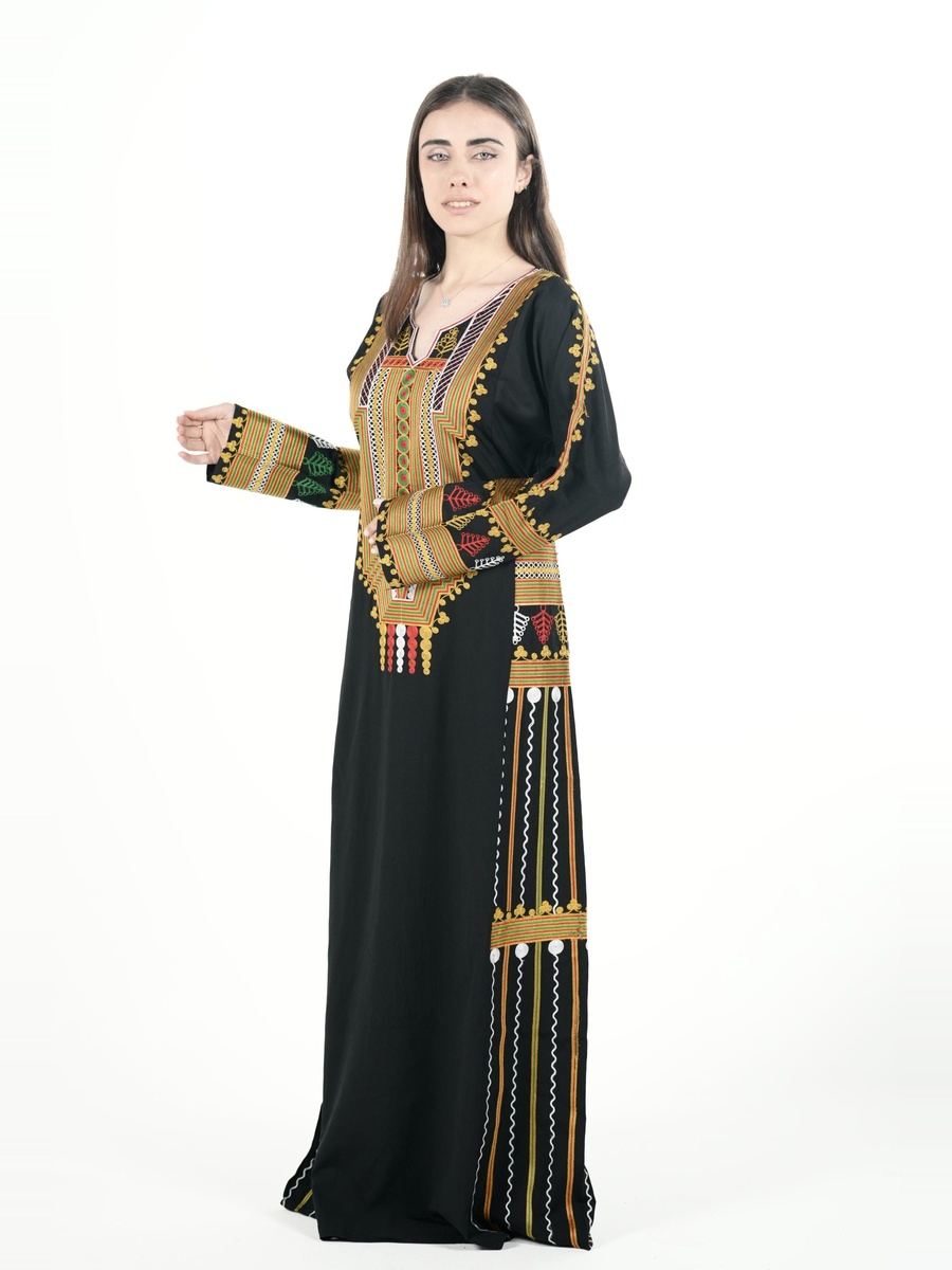 جلابية عسيري مطرزة بالكامل