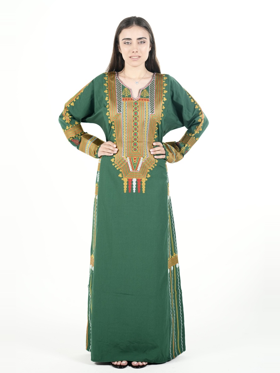 جلابية عسيري مطرزة بالكامل