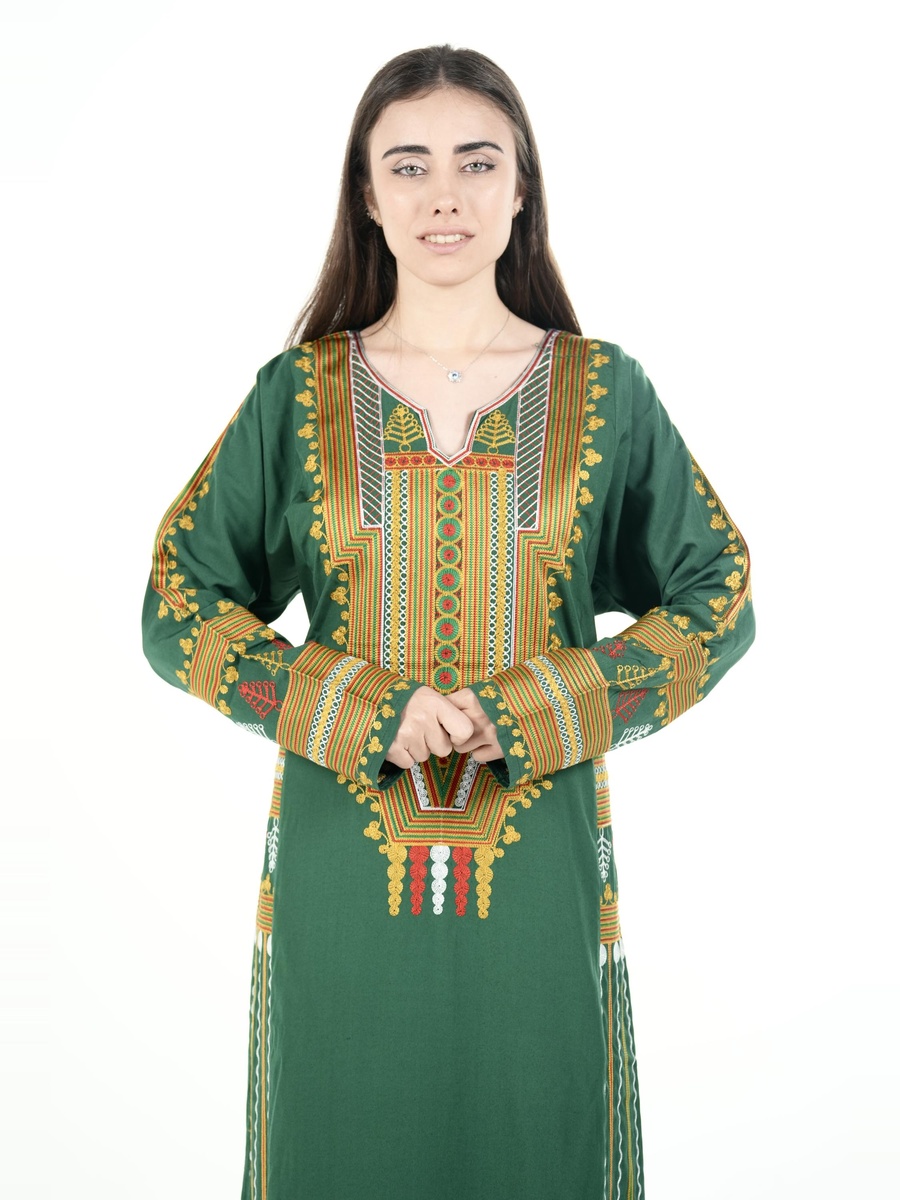 جلابية عسيري مطرزة بالكامل