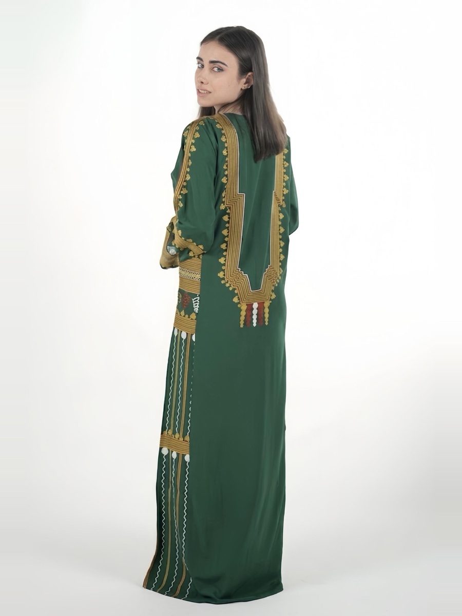 جلابية عسيري مطرزة بالكامل
