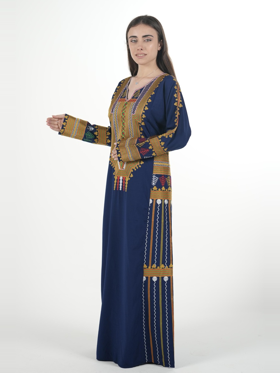 جلابية عسيري مطرزة بالكامل