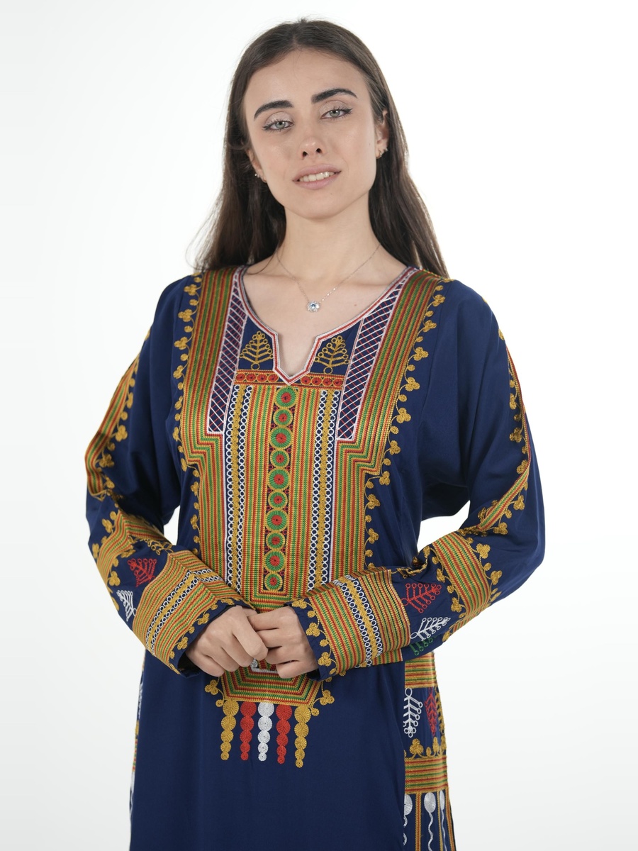 جلابية عسيري مطرزة بالكامل