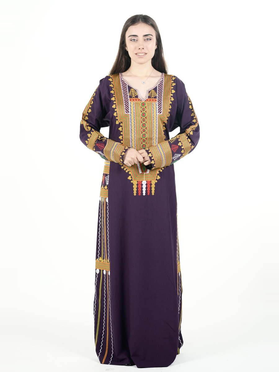 جلابية عسيري مطرزة بالكامل