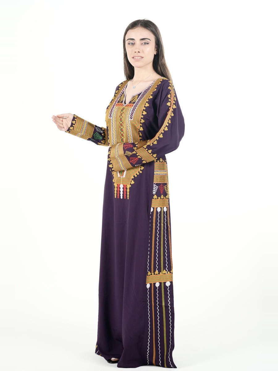 جلابية عسيري مطرزة بالكامل