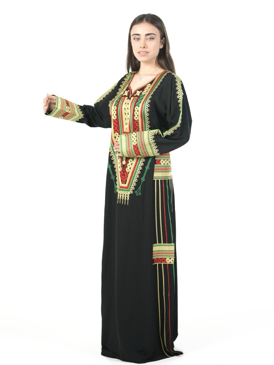 جلابية عسيري مطرزة بالكامل