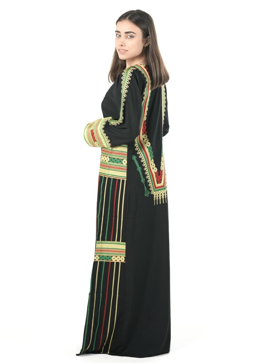 جلابية عسيري مطرزة بالكامل