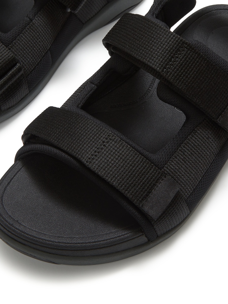 Men Grey Slip-On Comfort Sandals