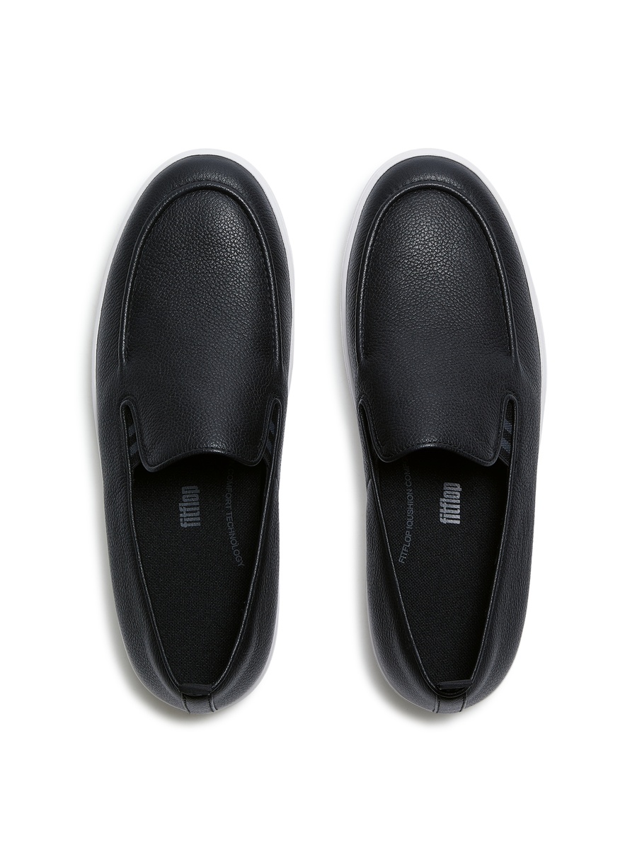 Craft-Q Tumbled-Leather Moc Loafers