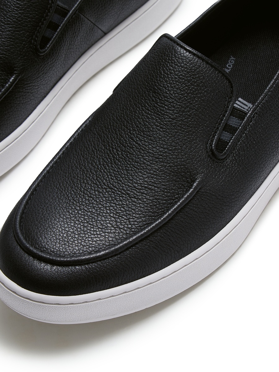 Craft-Q Tumbled-Leather Moc Loafers
