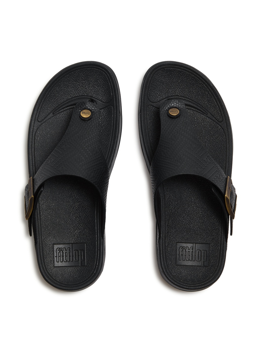 Trakk II Buckle Emboss-Leather Sandals