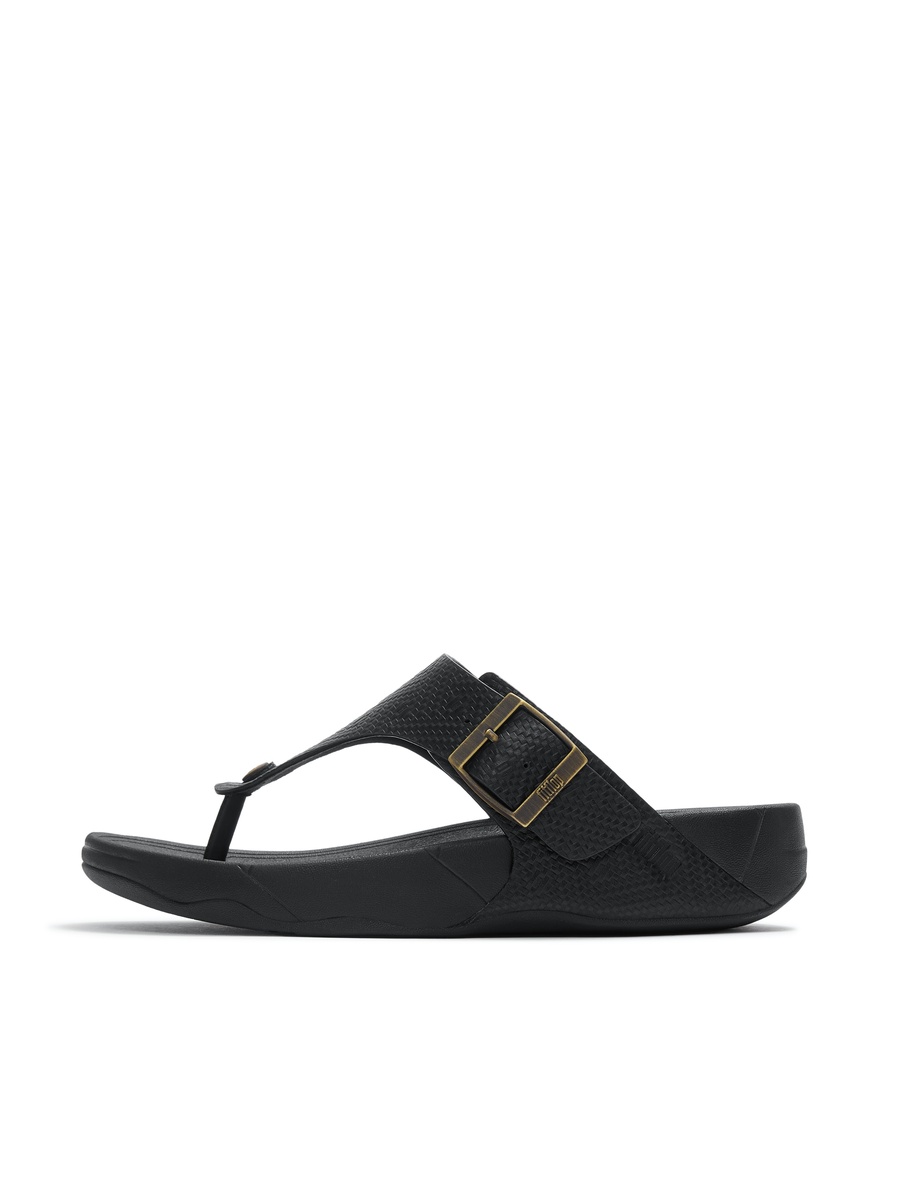 Trakk II Buckle Emboss-Leather Sandals