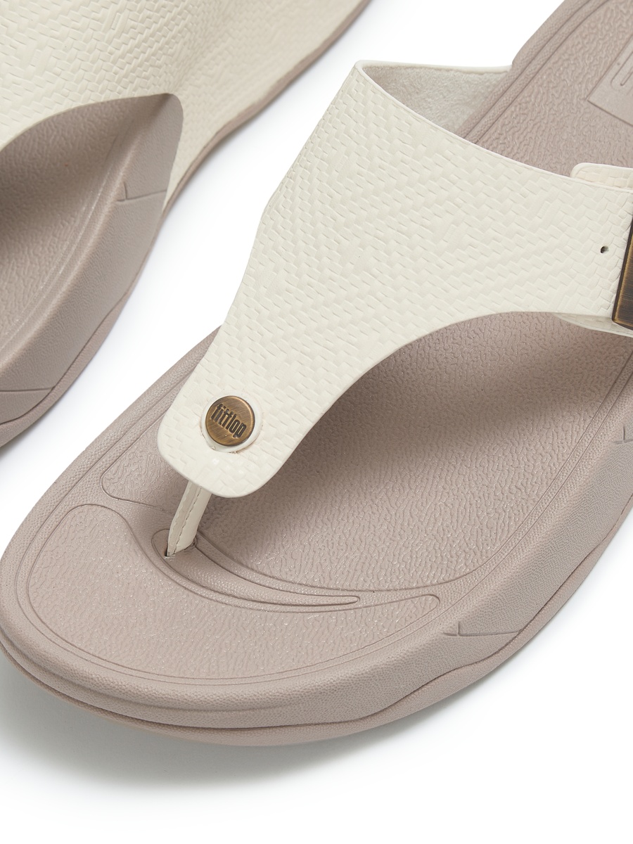 Trakk II Buckle Emboss-Leather Sandals
