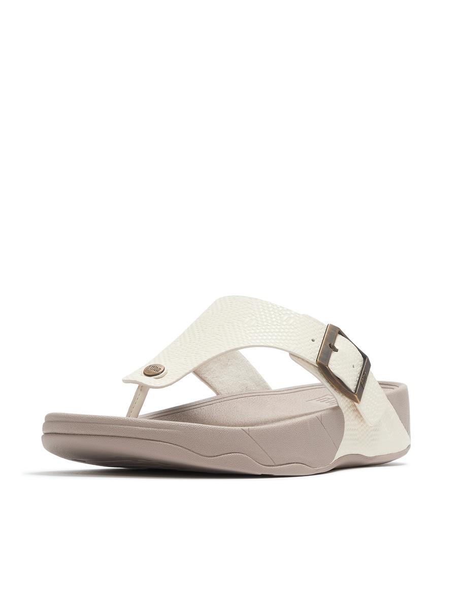 Trakk II Buckle Emboss-Leather Sandals