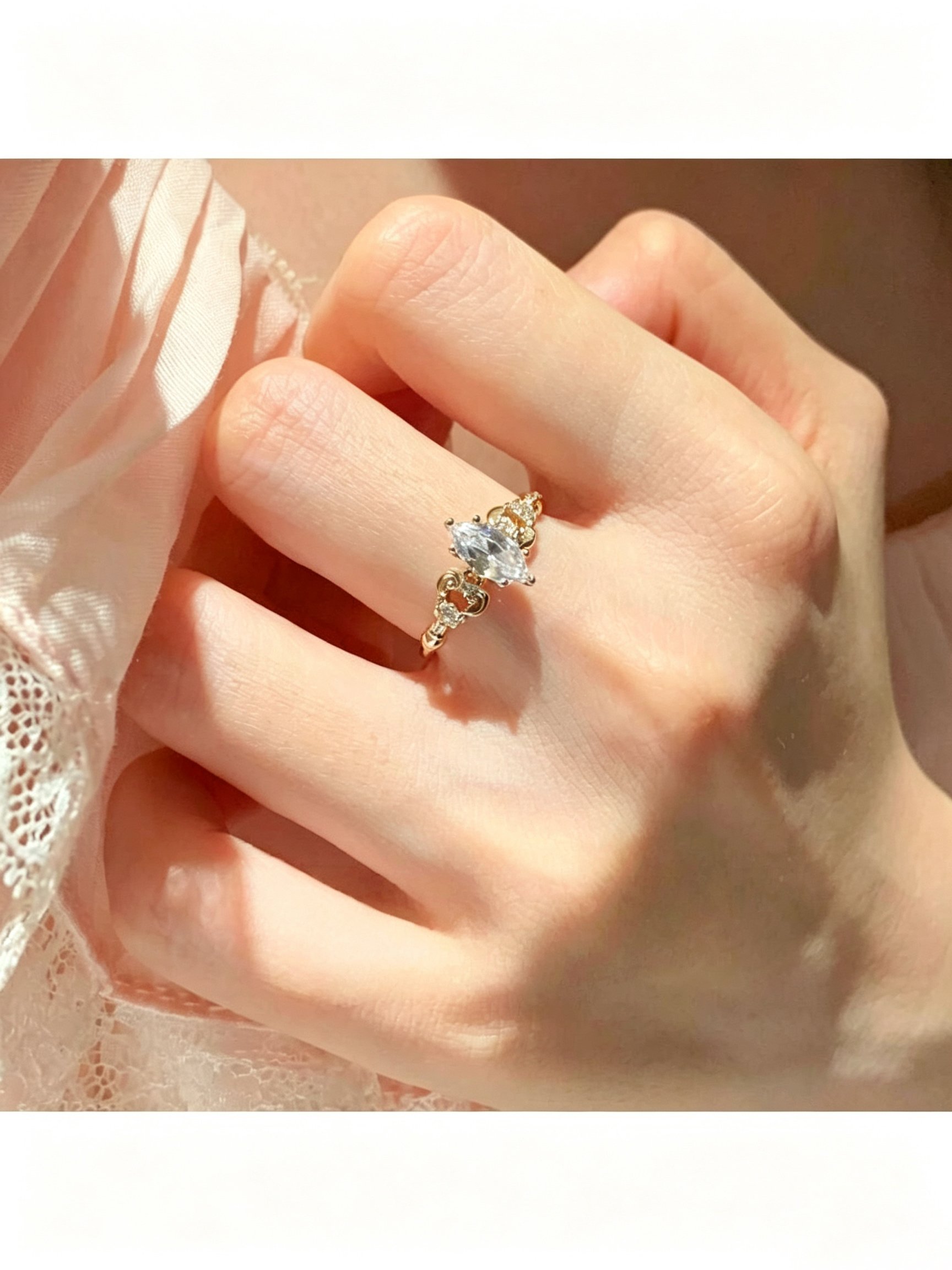 Gold Marquise Ring