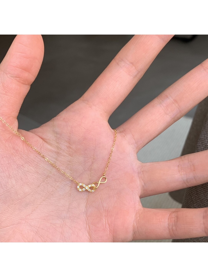 Gold Infinity Pendant Necklace