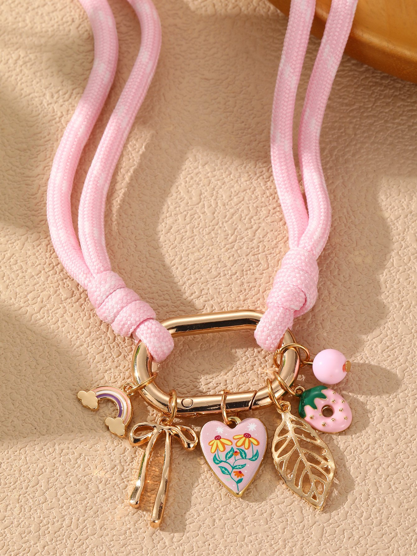 Multi-Charm Weave Necklace