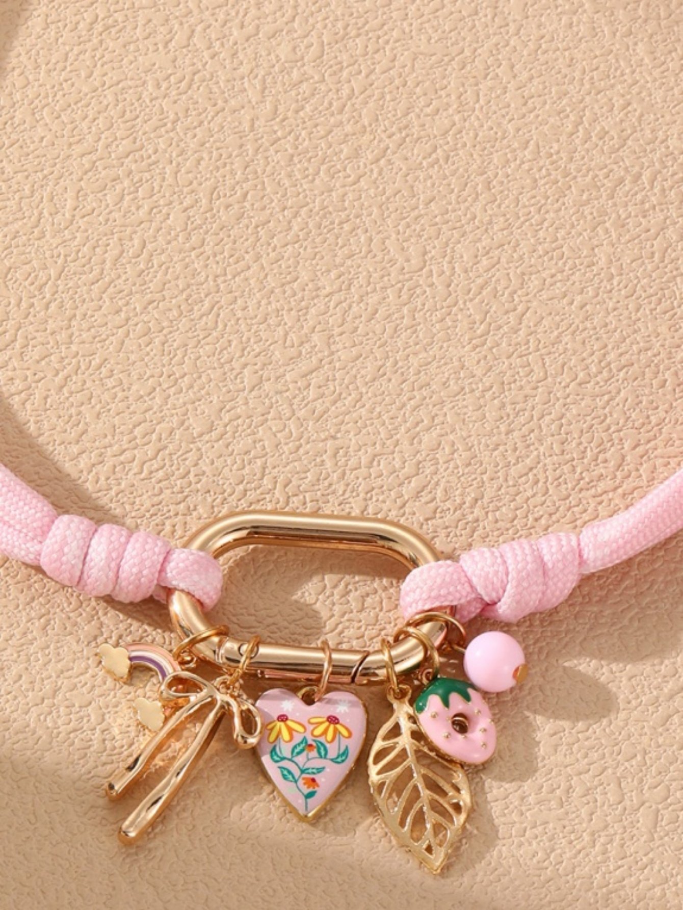 Multi-Charm Weave Necklace