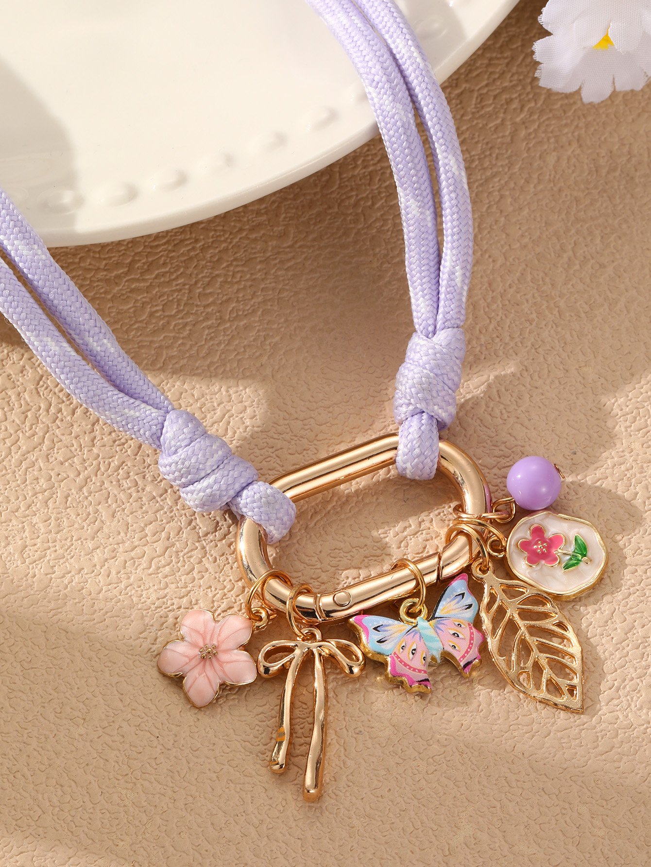 Multi-Colored Charm Necklace