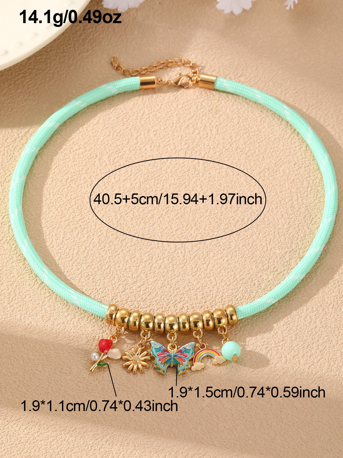 Multi-Color Charm Necklace
