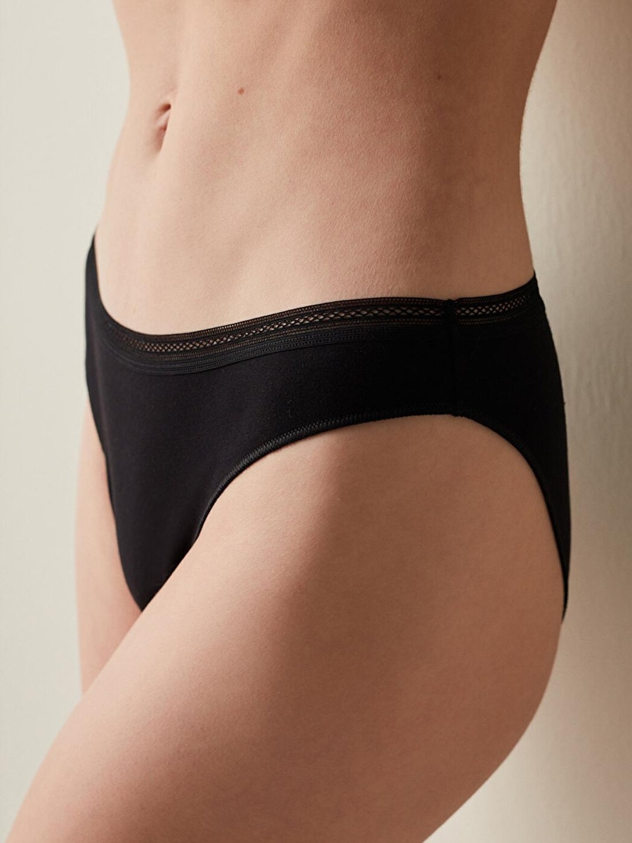 Cotton Trim Slip Briefs