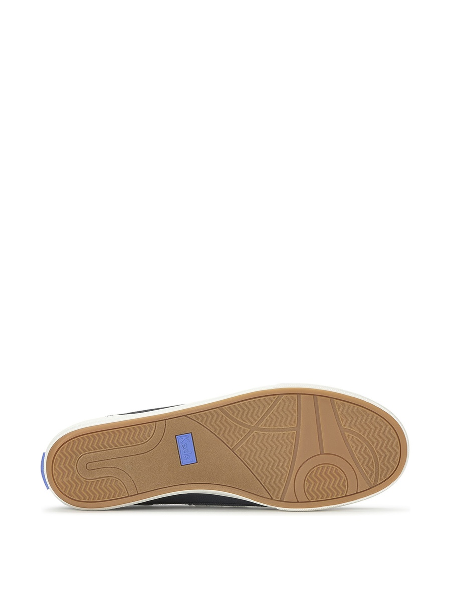 Women Navy Blue Round Flat Loafers