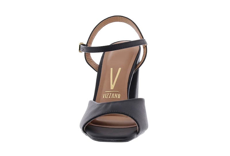 Black Ankle Strap High Heel Sandals