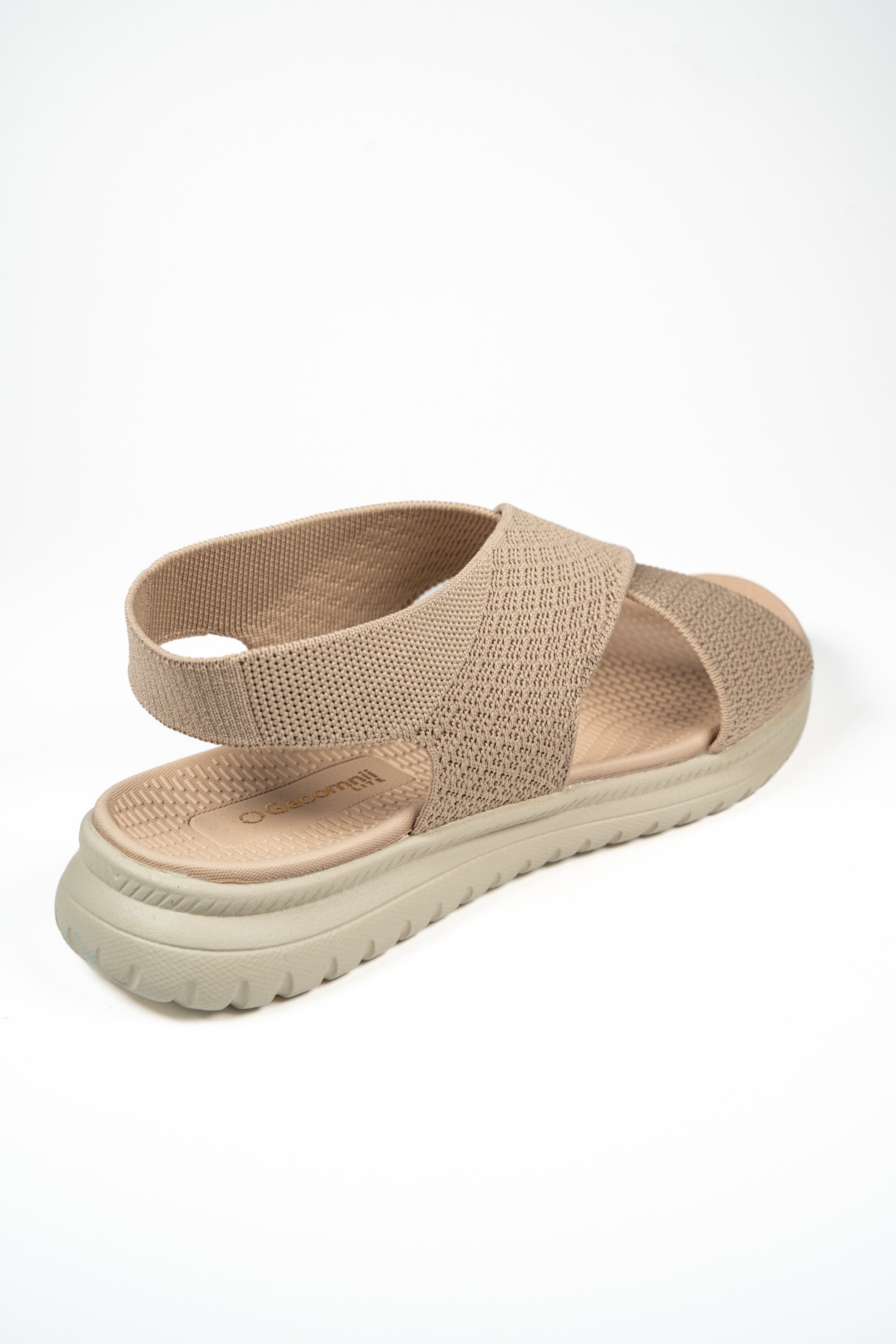 Beige Knitted Comfort Sandals