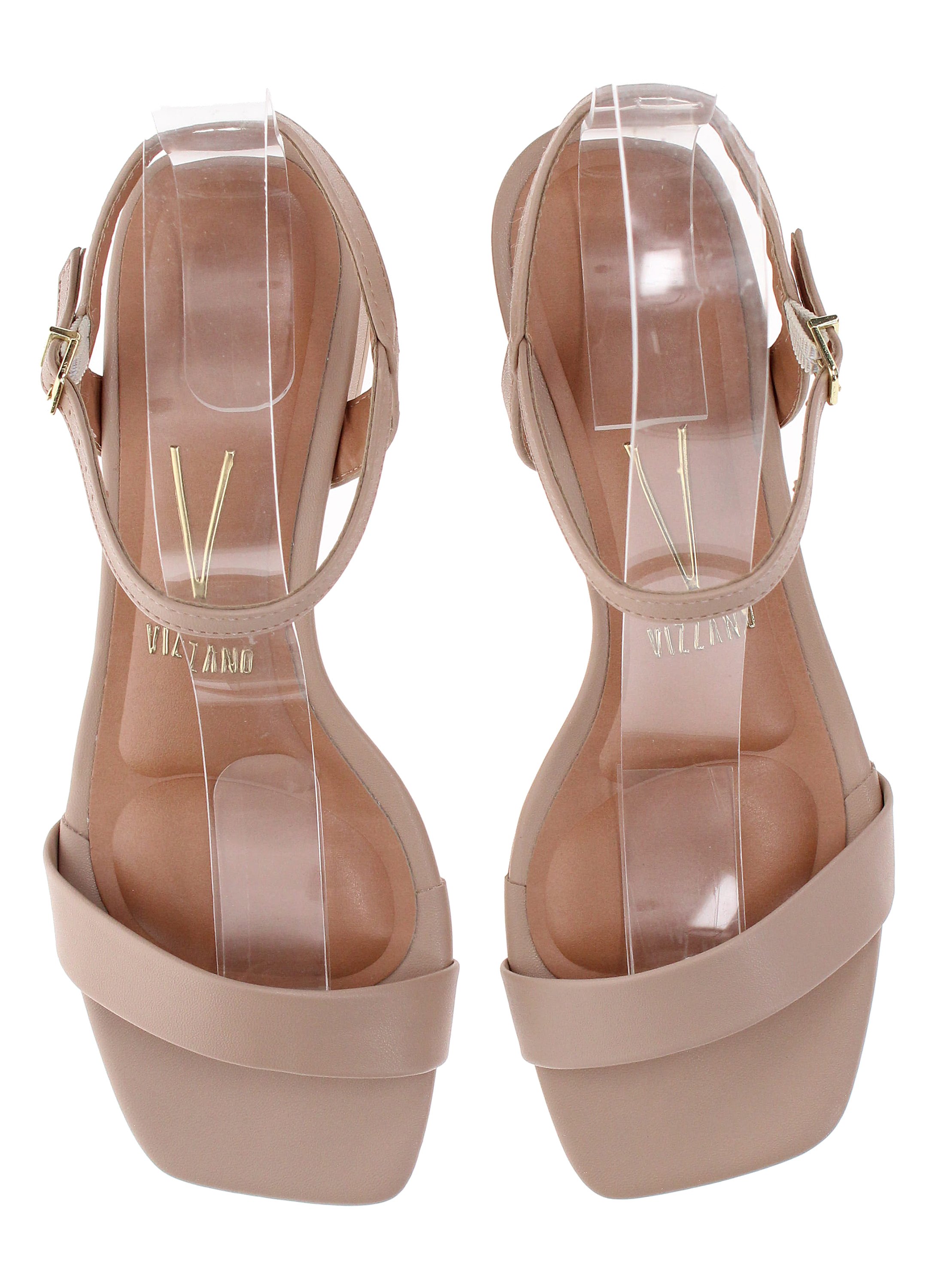 Beige Low Heel Sandals