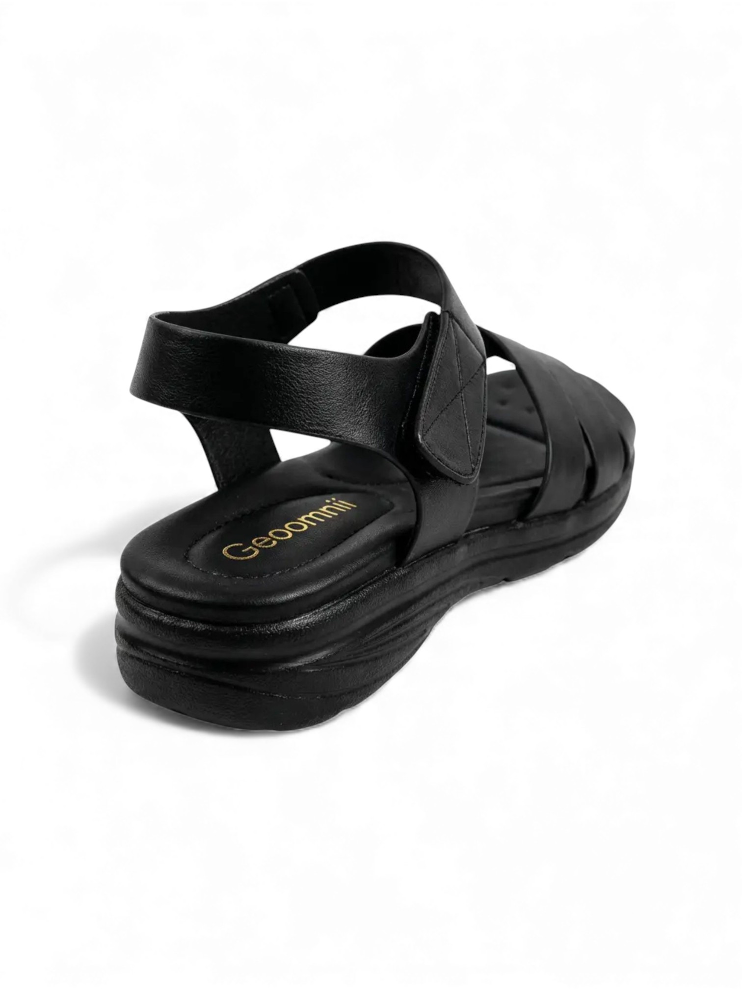 Black Flat Comfort Sandals