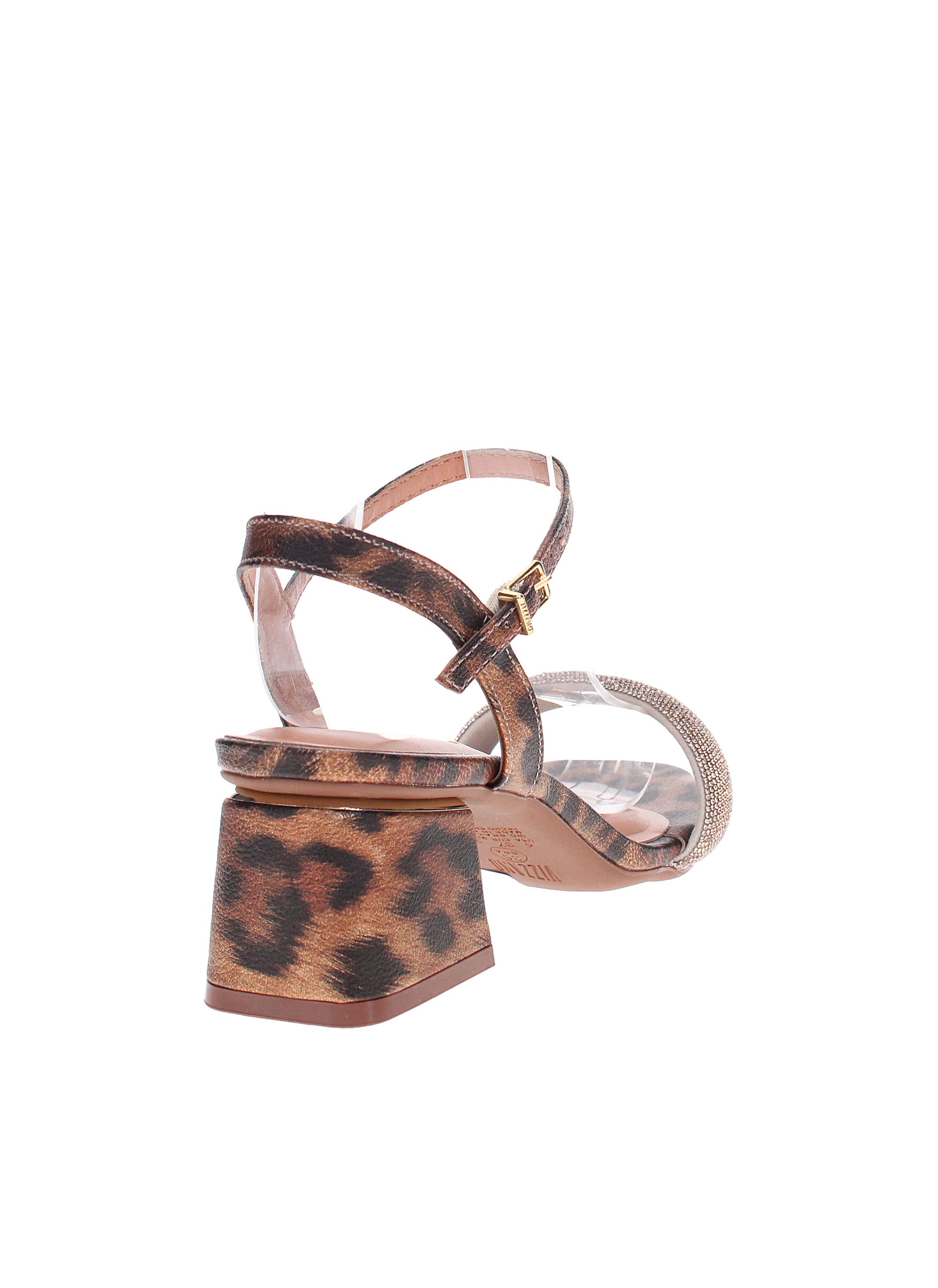 Yellow Mid Heel Sandals with Ankle Strap