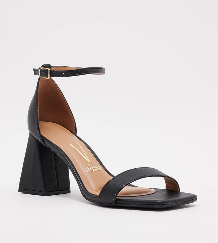 Black High-Heel Sandals