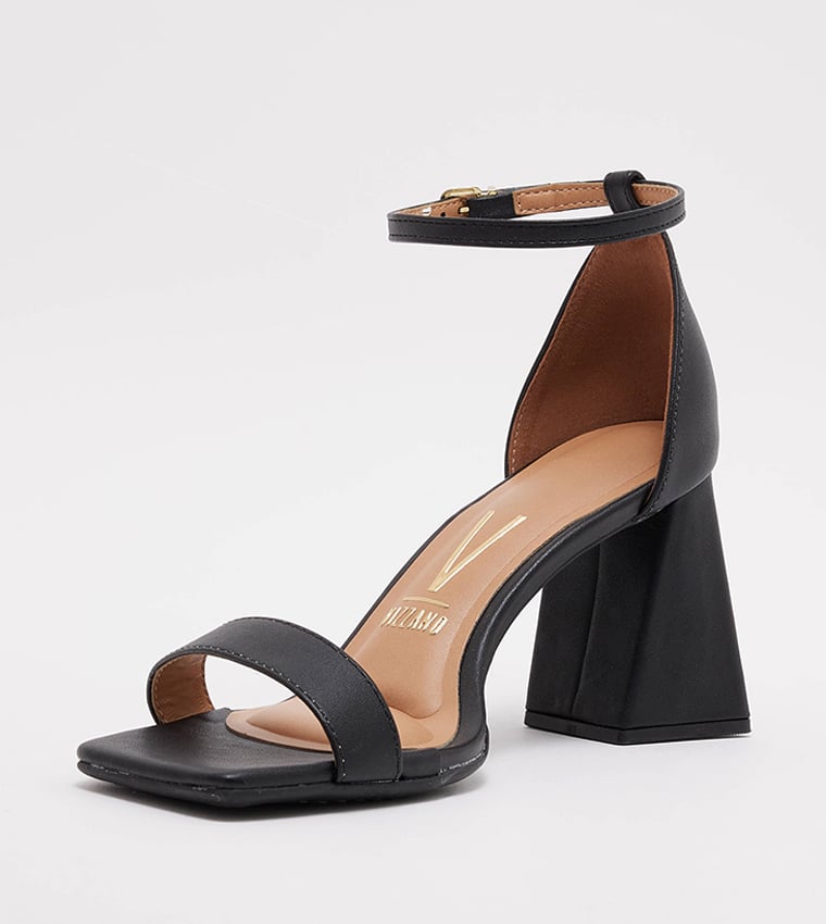 Black High-Heel Sandals