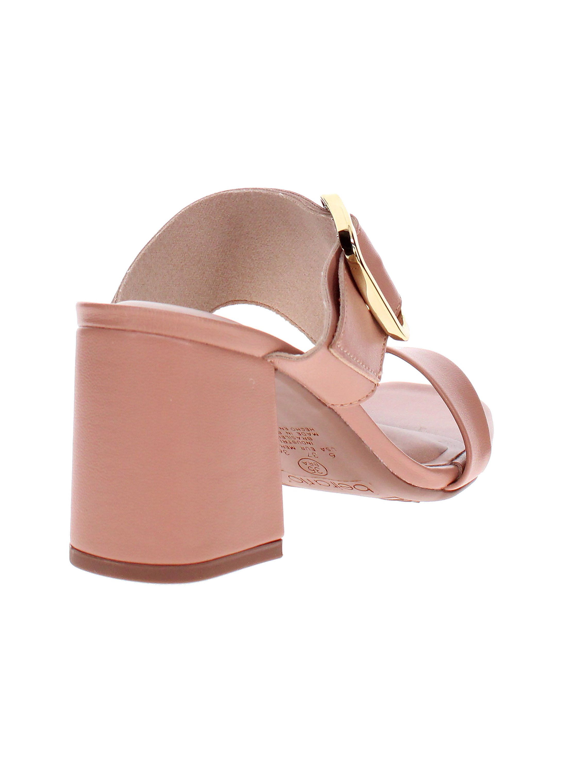 Nude Mid Heel Sandals