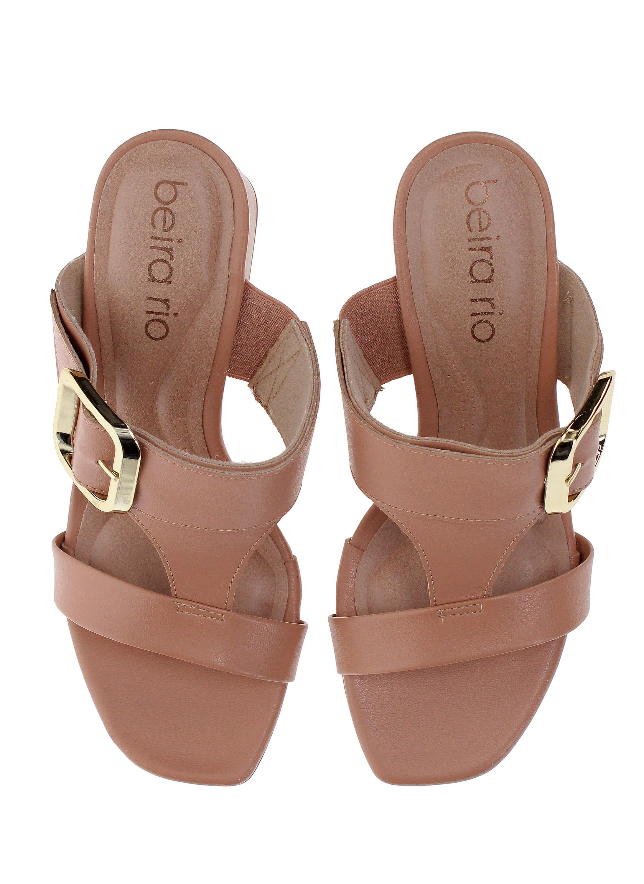 Nude Mid Heel Sandals