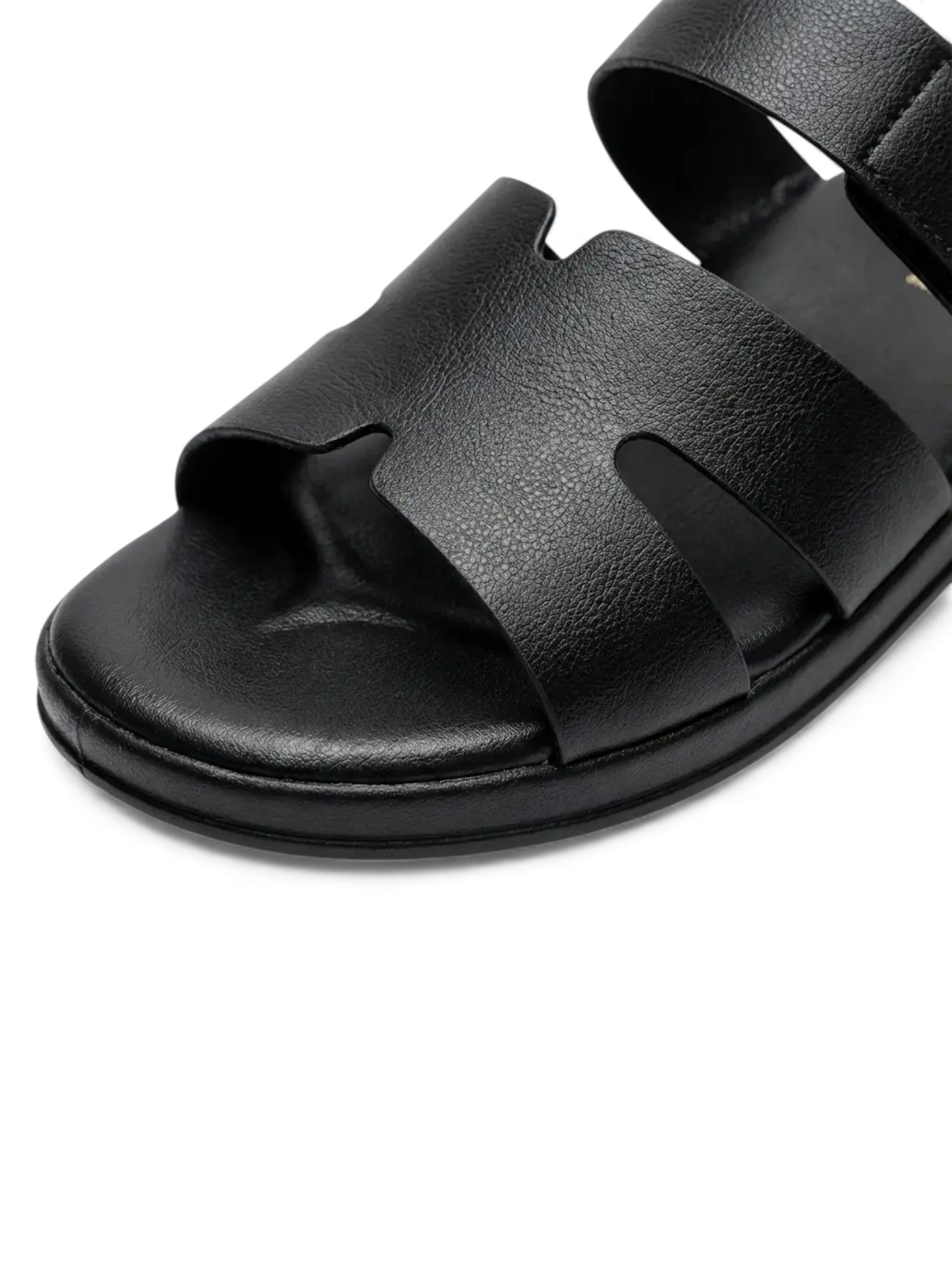 Black Flat Comfort Sandals