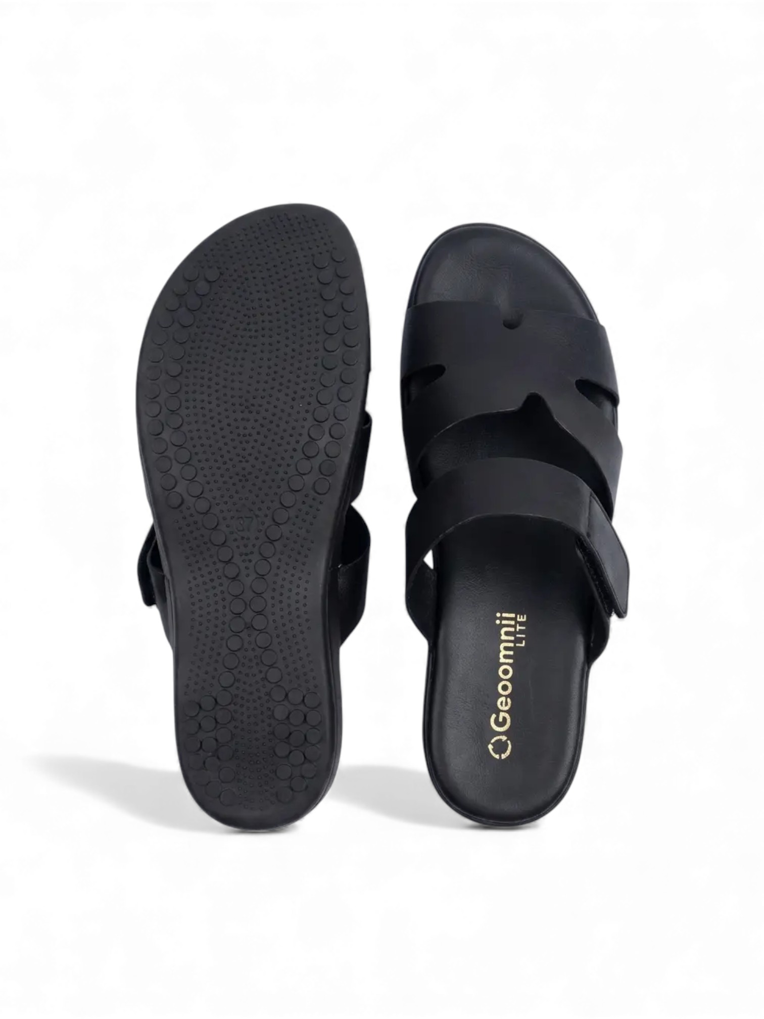 Black Flat Comfort Sandals
