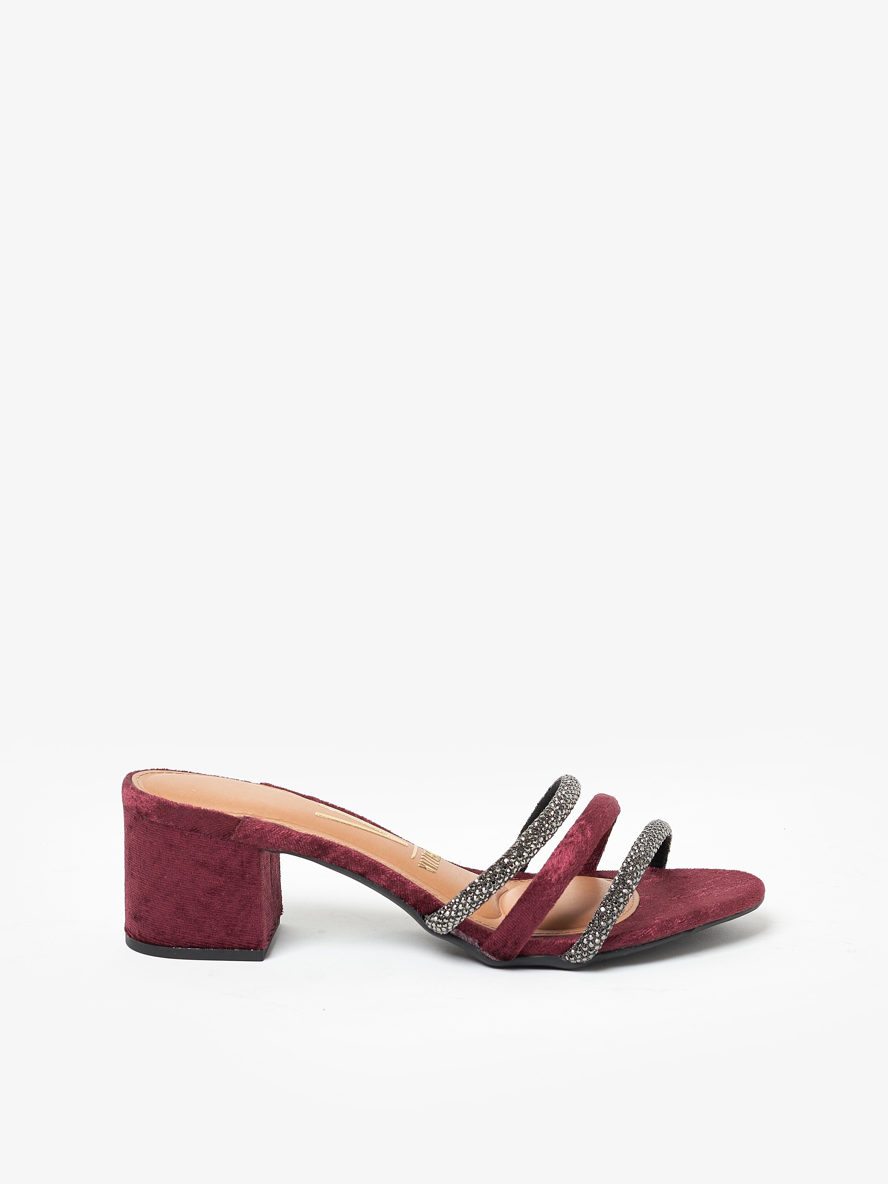Embellished Mid-Heel Sandals