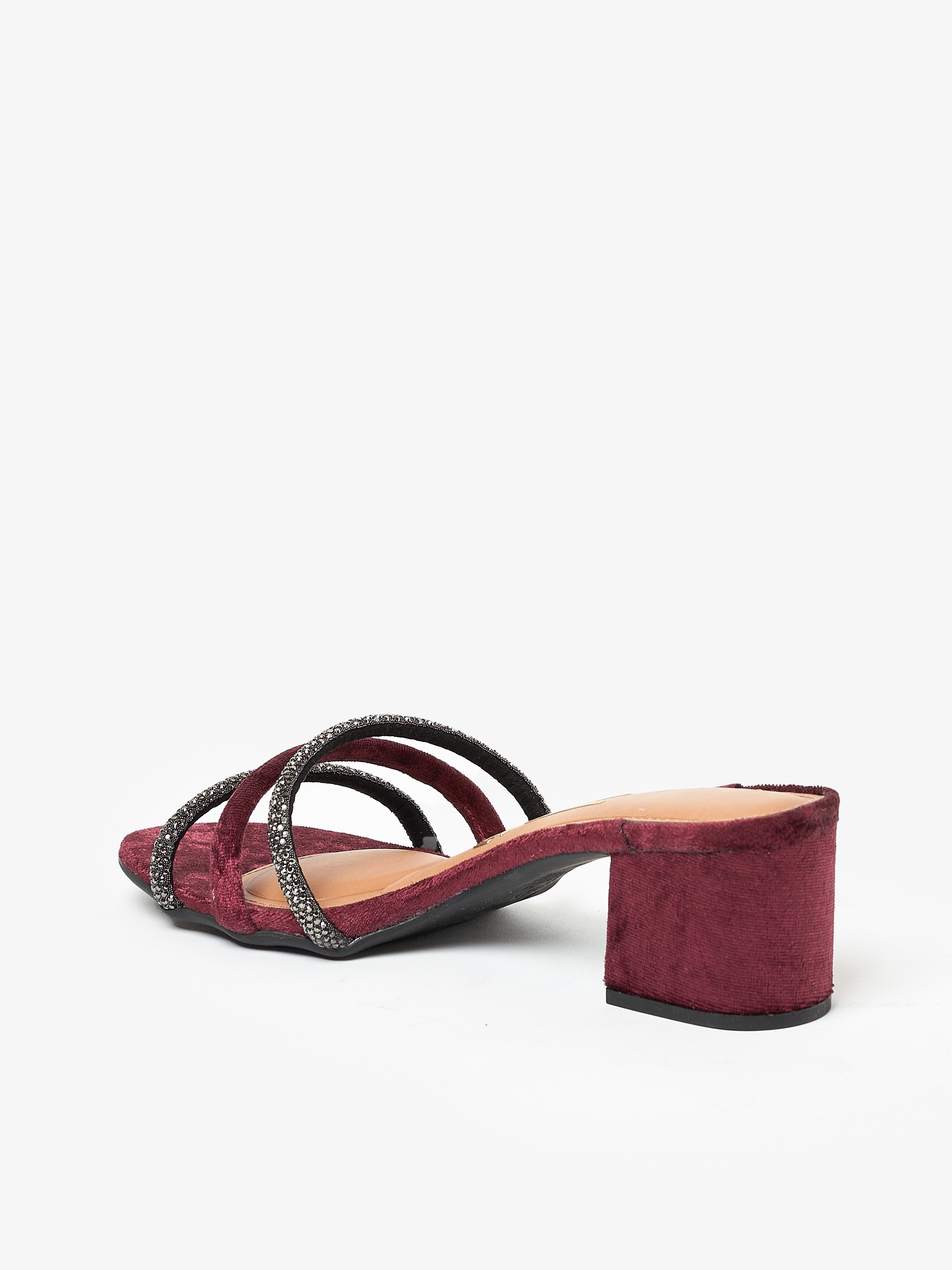 Embellished Mid-Heel Sandals