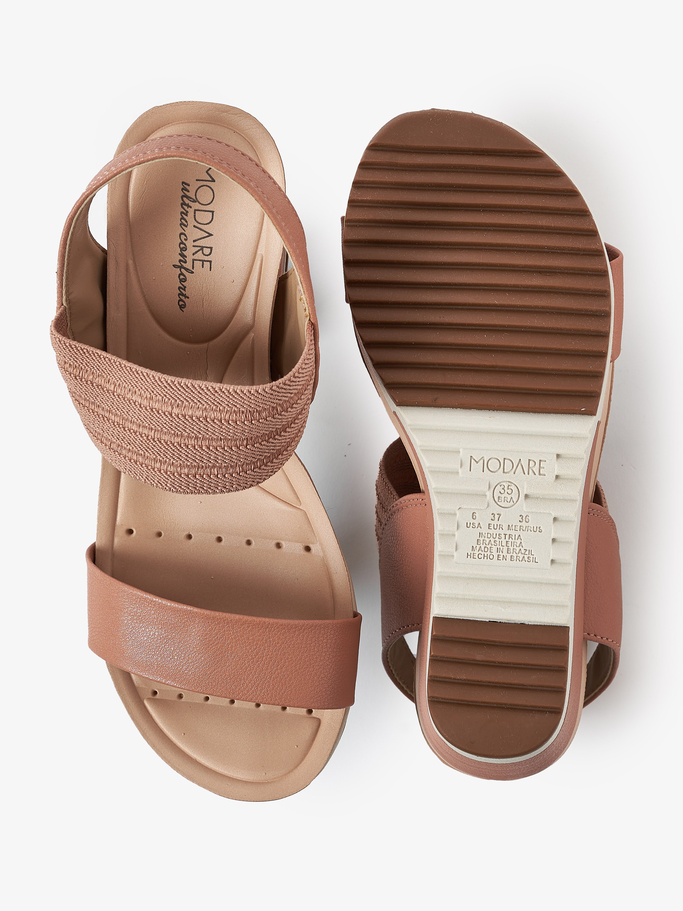 Nude Wedge Sandals